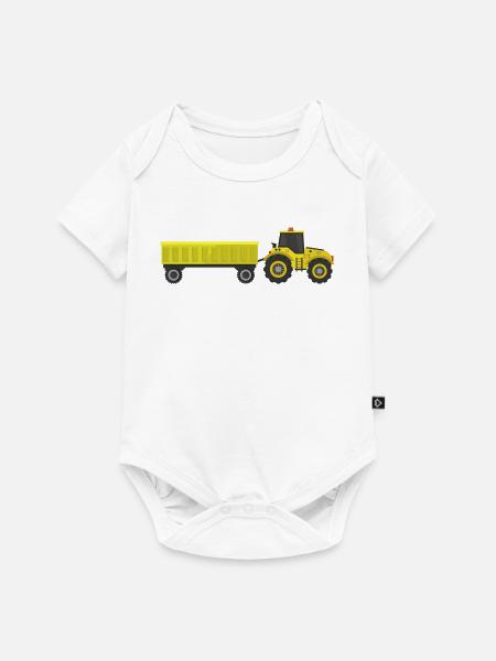 Traktor - Baby Premium Kurzarmbody - Weiß