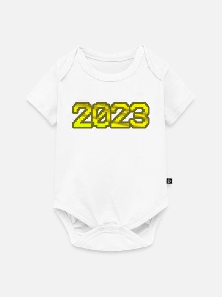 2023 2023 - Baby Premium Kurzarmbody - Weiß