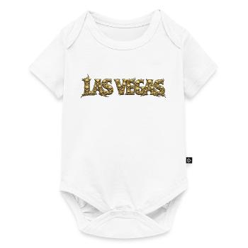 LAS VEGAS | Golden Skull Font - Baby Premium short-sleeve bodysuit - white - Front