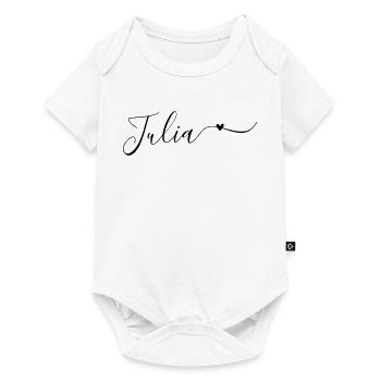Julia Prénom Décoratif - Body à manches courtes Premium Bébé - blanc - Devant