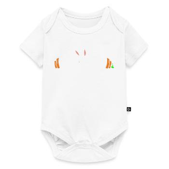 Poids d’haltères Bunny Carrots - Body à manches courtes Premium Bébé - blanc - Devant