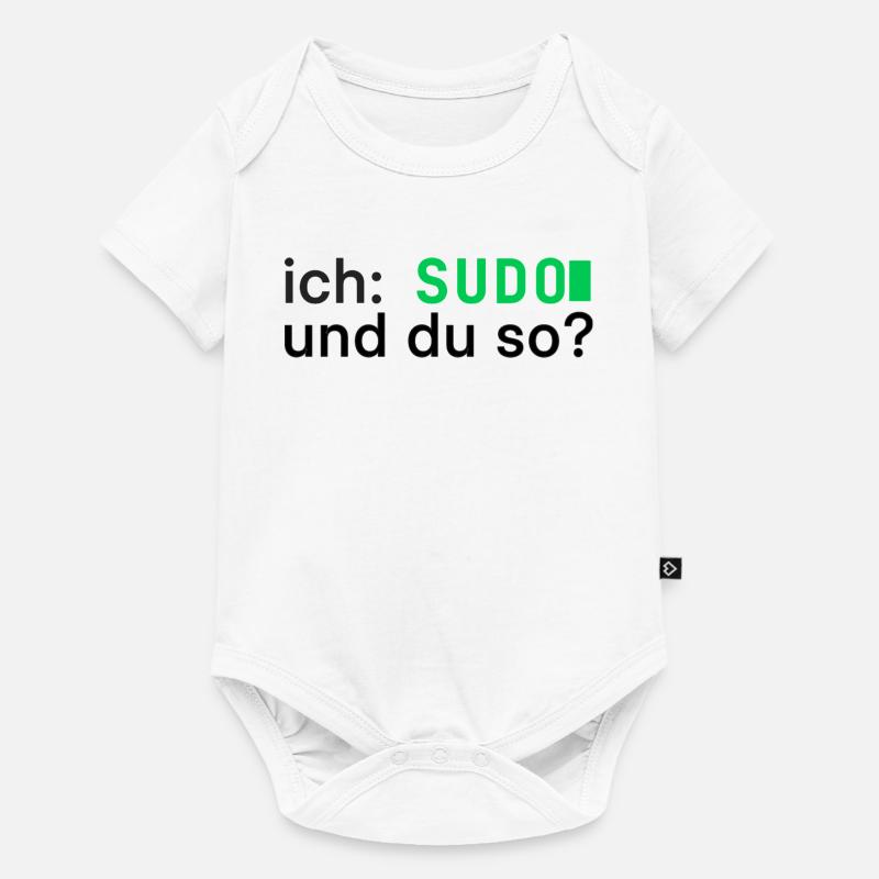 ich: SUDO und du so? Linux Programmierer - dunkel - Baby Premium Kurzarmbody - Weiß