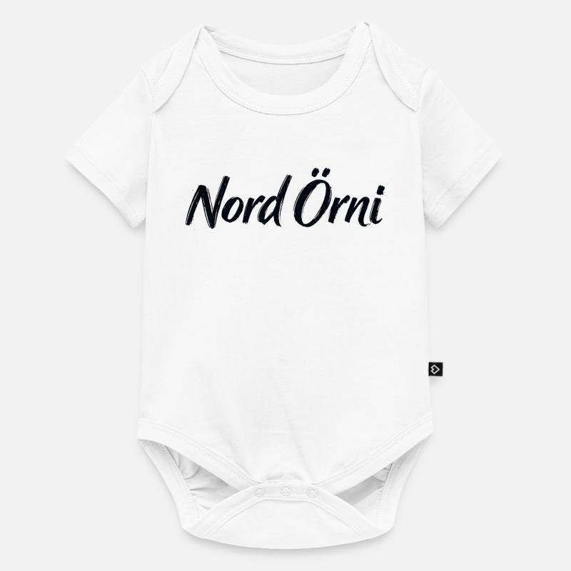 Örni du Nord - Body à manches courtes Premium Bébé - blanc