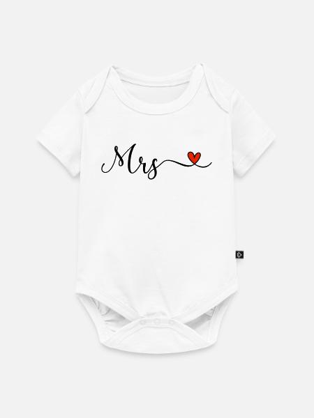 Mrs - Baby Premium Kurzarmbody - Weiß