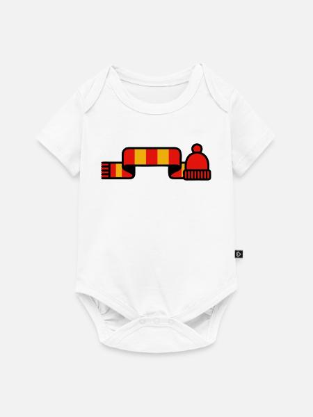 Fanschal Muetze Stadion Logo - Baby Premium Kurzarmbody - Weiß