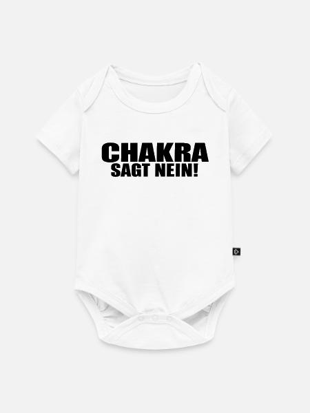 Chakra Sagt Nein! - Baby Premium Kurzarmbody - Weiß