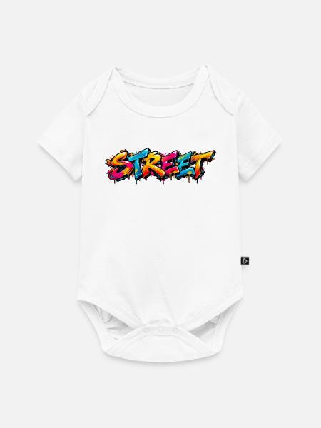 STREET – Graffiti Urban Art - Baby Premium Kurzarmbody - Weiß