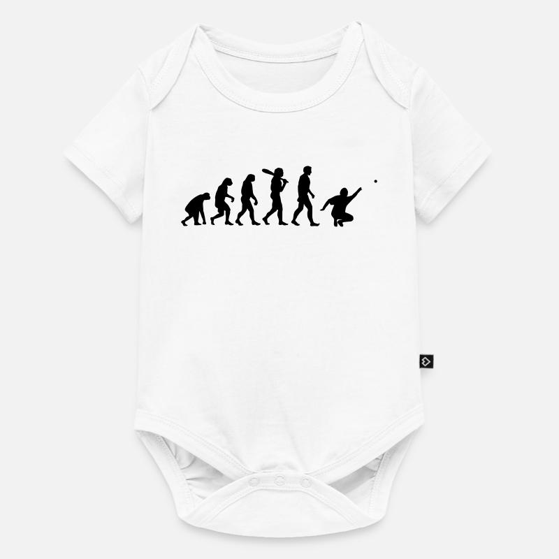 Evolution Petanque - Baby Premium Kurzarmbody - Weiß