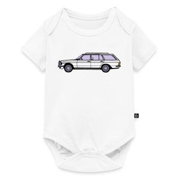 MB W123 T Model Kombi ...(25) - Baby Premium Kurzarmbody - Weiß - Vorne