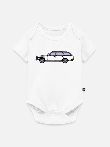 MB W123 T Model Kombi ...(25) - Baby Premium Kurzarmbody - Weiß