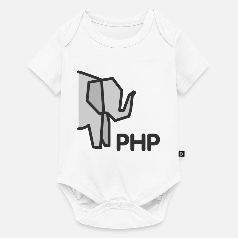 PHP Elefant - Baby Premium Kurzarmbody - Weiß