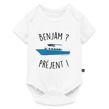 benjam préjent - Body à manches courtes Premium Bébé - blanc - Devant