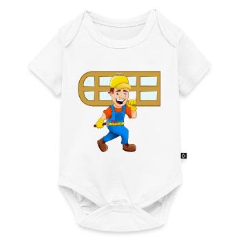 glazier window glazier craftsman craftsman - Baby Premium short-sleeve bodysuit - white - Front