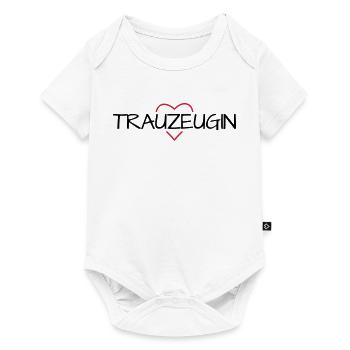 Trauzeugin Herz Junggesellinnenabschied - Baby Premium Kurzarmbody - Weiß - Vorne