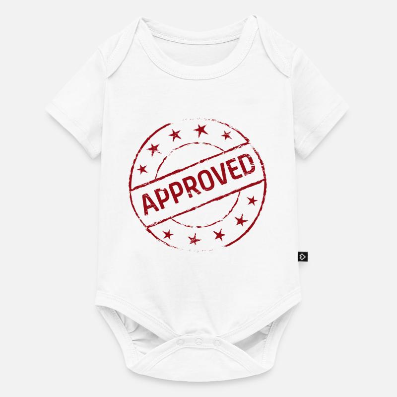 idée cadeau symbole approuvé - Body à manches courtes Premium Bébé - blanc