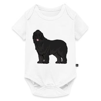 chien de Terre-Neuve - Body à manches courtes Premium Bébé - blanc - Devant