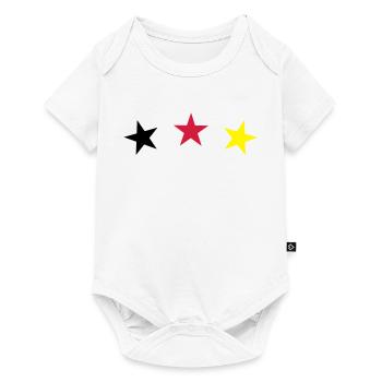 les sports d'étoile, le football - Body à manches courtes Premium Bébé - blanc - Devant