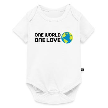 One World One Love - Baby Premium short-sleeve bodysuit - white - Front