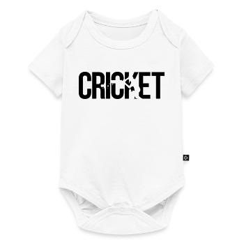 cricket - Baby Premium Kurzarmbody - Weiß - Vorne