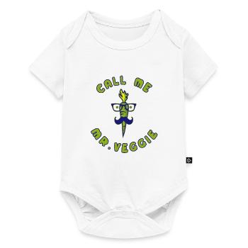 Call me Mr Veggie Veganer Carotte - Body à manches courtes Premium Bébé - blanc - Devant