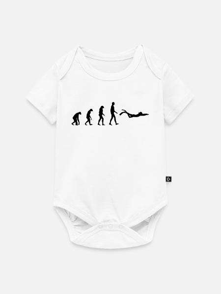 Diving - Baby Premium Kurzarmbody - Weiß