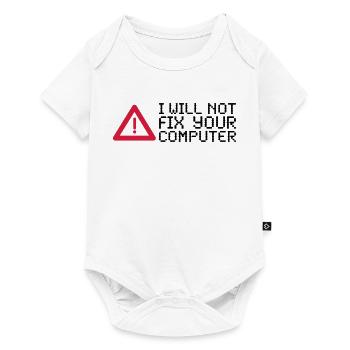 computer - Baby Premium short-sleeve bodysuit - white - Front