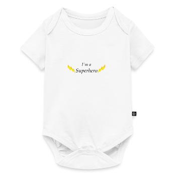 Je suis un super héros - Body à manches courtes Premium Bébé - blanc - Devant