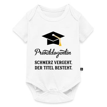 PDin - Baby Premium Kurzarmbody - Weiß - Vorne