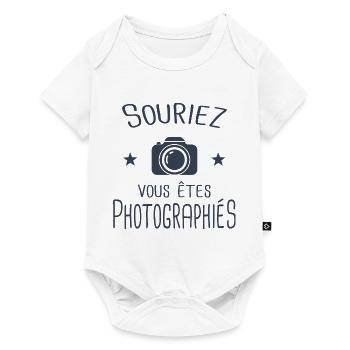 photographe - Body à manches courtes Premium Bébé - blanc - Devant