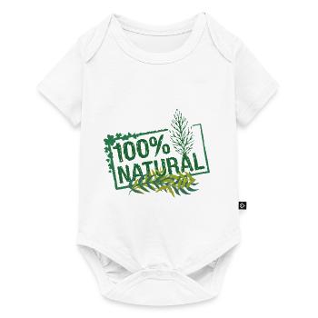 100% Natural, for our environment ! - Baby Premium short-sleeve bodysuit - white - Front