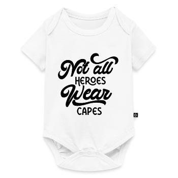 not all heroes wear capes 2 - Body à manches courtes Premium Bébé - blanc - Devant
