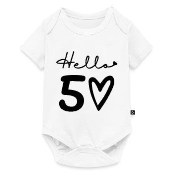 hello 50. 50th birthday - Baby Premium short-sleeve bodysuit - white - Front