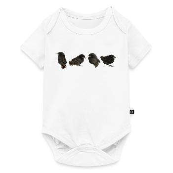 Hausrotschwänzchen Ästlinge - Baby Premium Kurzarmbody - Weiß - Vorne