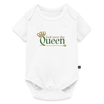 God save the Queen Majesty Queen Elizabeth II - Baby Premium short-sleeve bodysuit - white - Front