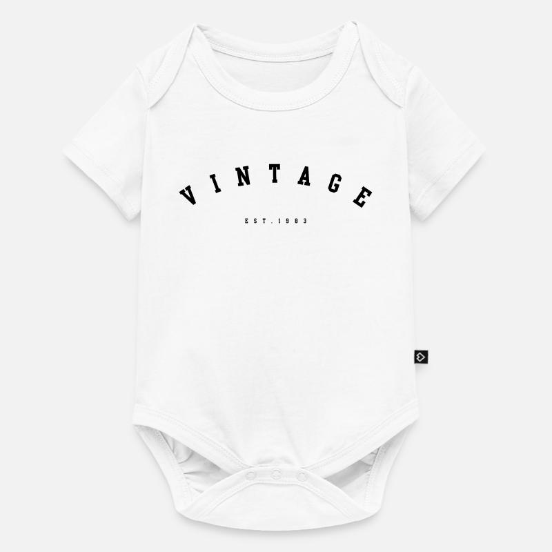 Millésime 1983 - Body à manches courtes Premium Bébé - blanc