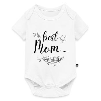 Beste Mama - Baby Premium Kurzarmbody - Weiß - Vorne