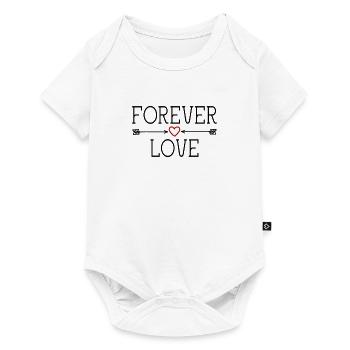 FOREVER LOVE - Saint-Valentin Anniversaire Noël - Body à manches courtes Premium Bébé - blanc - Devant