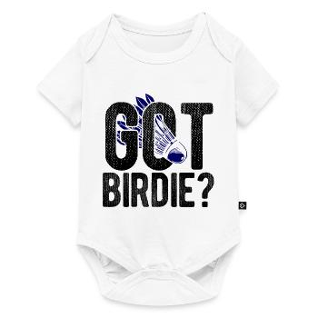 Badminton - Baby Premium Kurzarmbody - Weiß - Vorne
