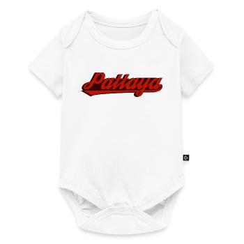 Pattaya Retro Lettering - Baby Premium short-sleeve bodysuit - white - Front
