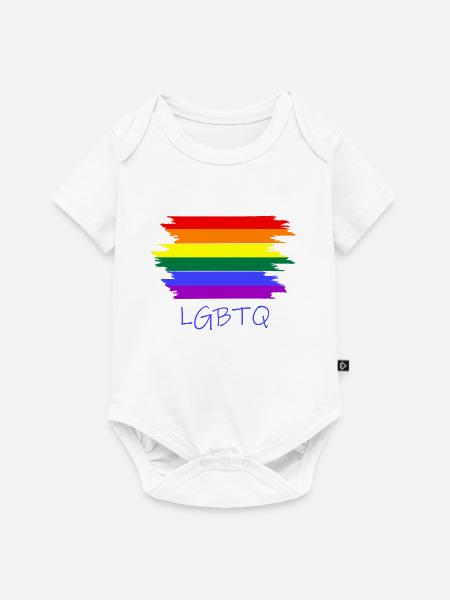 lgbtq - Baby Premium Kurzarmbody - Weiß