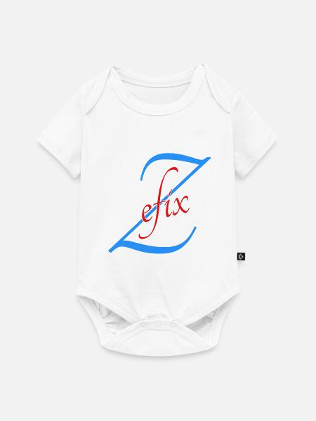 Bayern Spruch Zefix - Baby Premium Kurzarmbody - Weiß