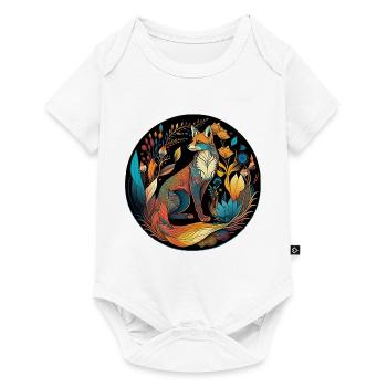 Magie de la nature de Mandala - Body à manches courtes Premium Bébé - blanc - Devant