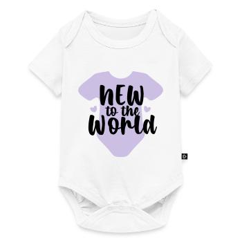 new to the world - Baby Premium Kurzarmbody - Weiß - Vorne