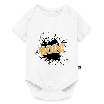 Moin - Baby Premium Kurzarmbody - Weiß - Vorne