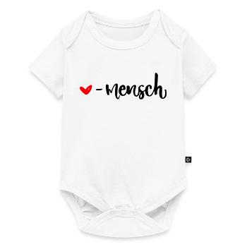 liebling mensch herz herzensmensch valentinstag - Baby Premium Kurzarmbody - Weiß - Vorne