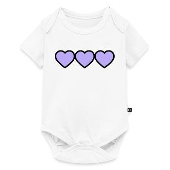 HEART - Baby Premium short-sleeve bodysuit - white - Front