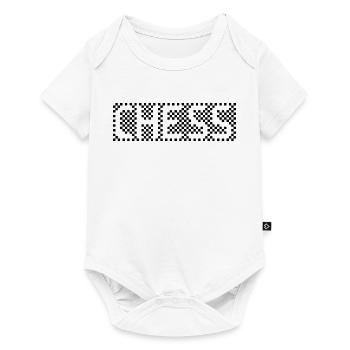 Icône de bouclier de logo pixel d’échecs icône graphique de jeu - Body à manches courtes Premium Bébé - blanc - Devant