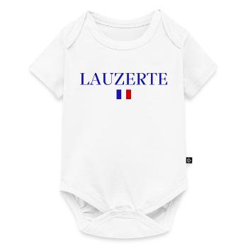 LAUZERTE-French Flag Design. - Baby Premium short-sleeve bodysuit - white - Front