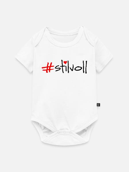stilvoll - Baby Premium Kurzarmbody - Weiß
