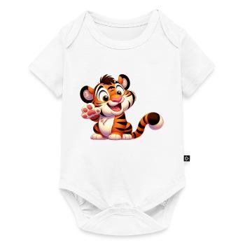 Tiger 4 - Baby Premium short-sleeve bodysuit - white - Front